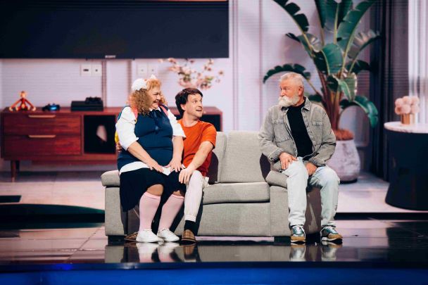 Нина Набока в "Вечірньому Кварталі" / © пресс-служба канала "1+1"