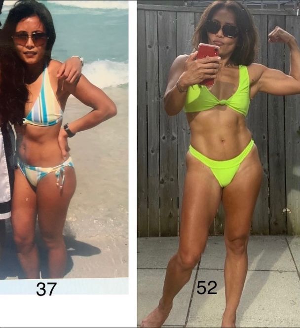 Нінетт Лонгсворт у 37 та у 52 роки / Фото: instagram.com/ms_ninette