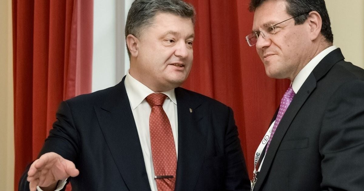 Петро Порошенко та Марош Шефчович