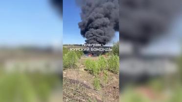 Над Курськом літають БпЛА – спалахнула пожежа 