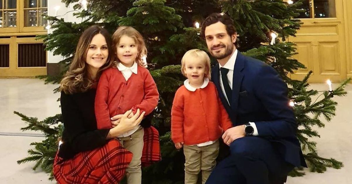 Принцесса София и принц Карл Филипп с сыновьями