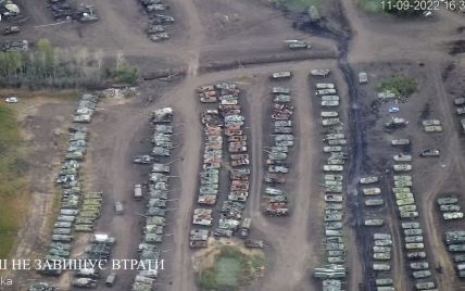 У Бєлгородській області помітили "цвинтар" із більше сотні знищених російських танків: фото