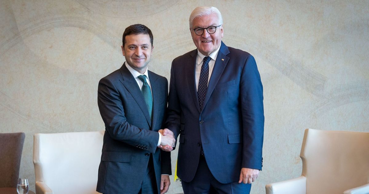 Владимир Зеленский и Франк-Вальтер Штайнмайер