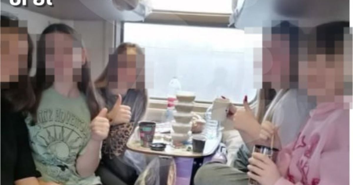 Дети из поезда Тюмень-Адлер/Фото: российские телеграм-каналы