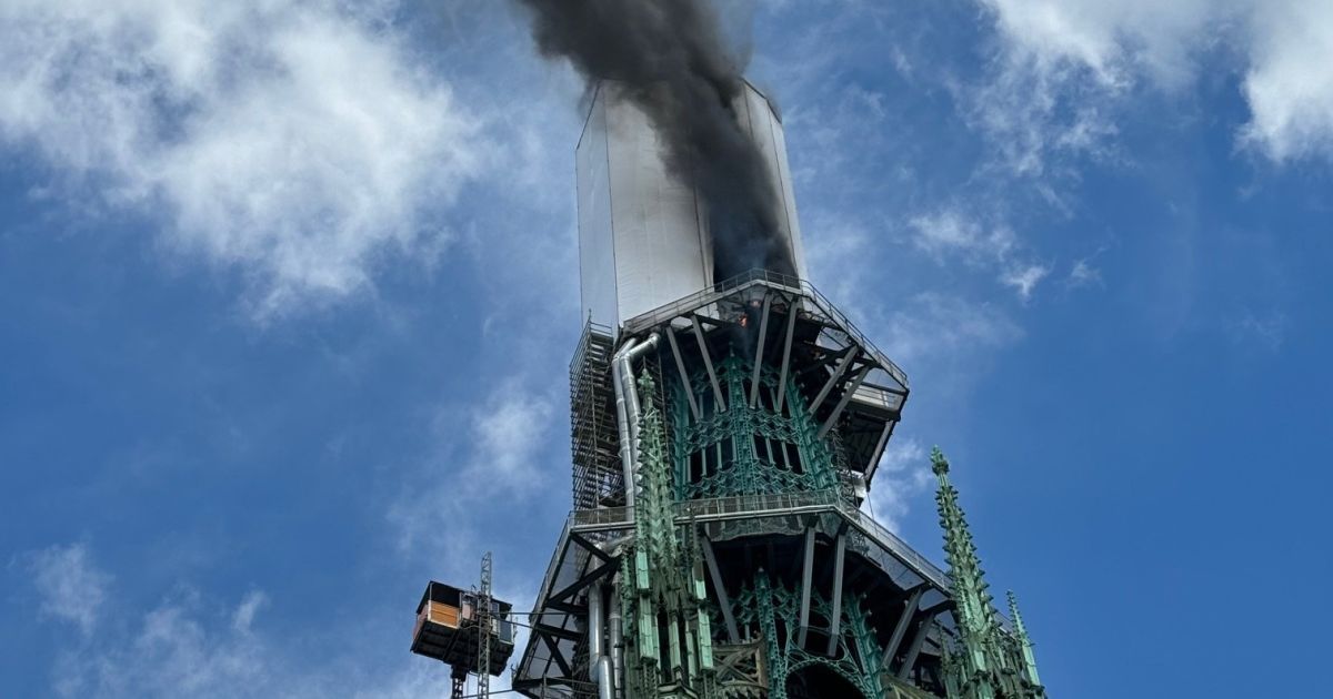 Пожежа в Руанському соборі у Франції / Фото: Préfet de Normandie et de la Seine-Maritime / Х