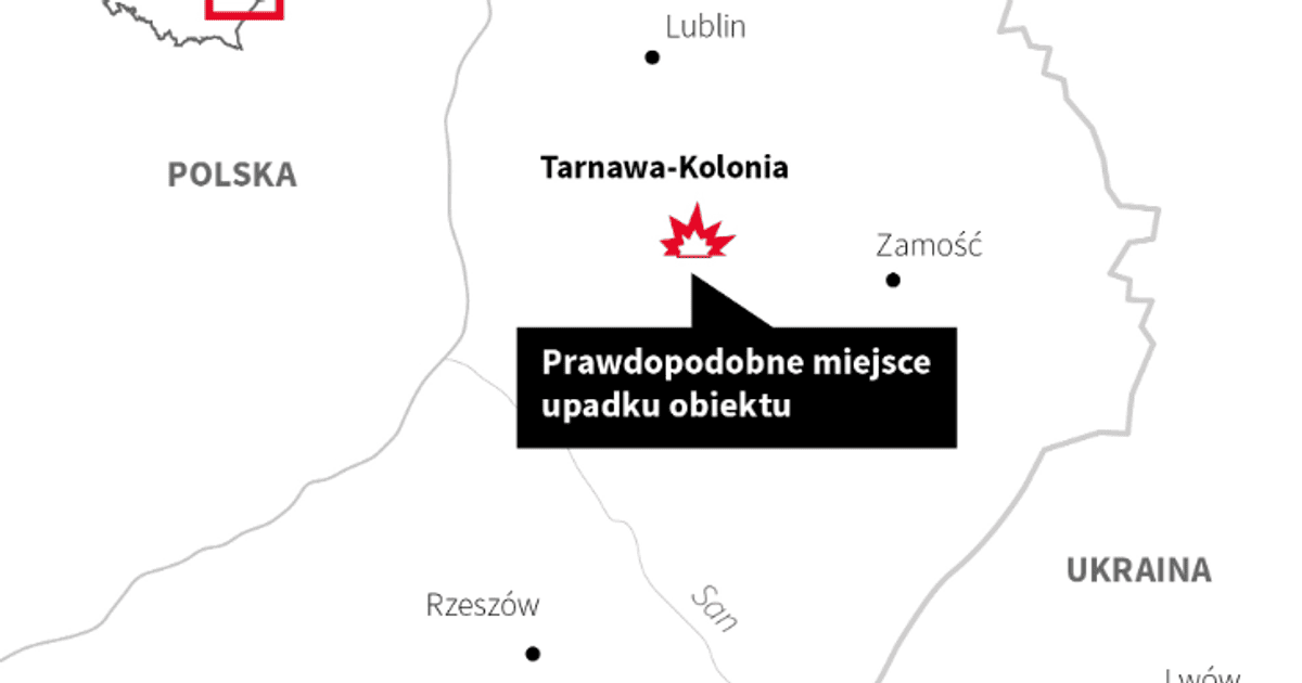 Падіння ракети у Польщі.