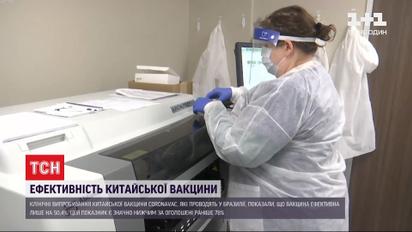 Ефективність китайської вакцини, яку хоче купити Україна, виявилась нижчою, ніж заявляли дотепер