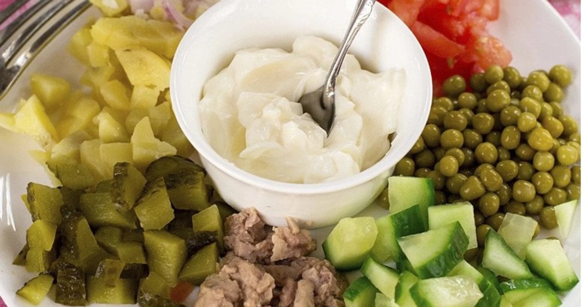 Салат з печінки тріски