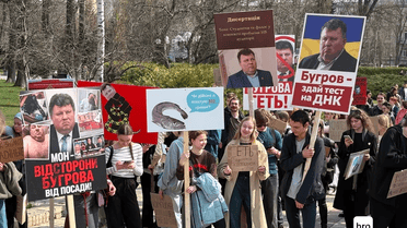 мітинг біля КНУ ім.ю Шевченка 1 квітня_2 / © Hromadske.ua