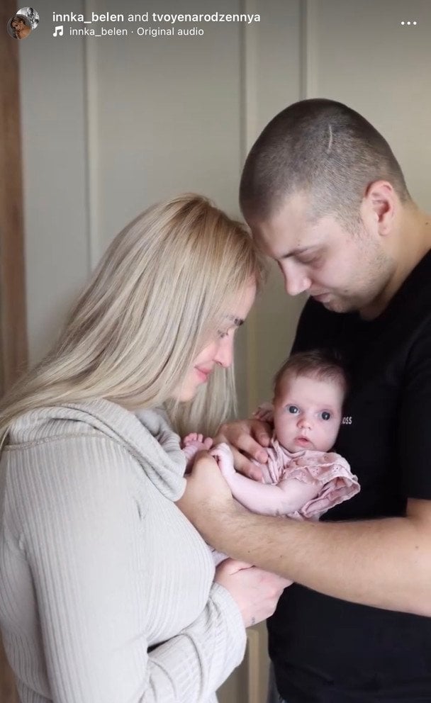 Інна Бєлєнь з донькою та чоловіком / © instagram.com/innka_belen