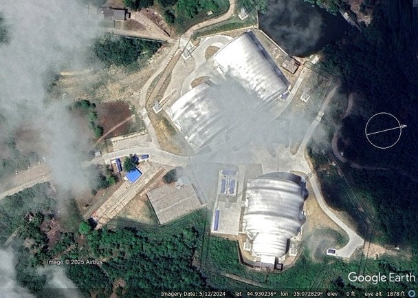 Супутниковий знімок російської бази у Криму / © Google Earth