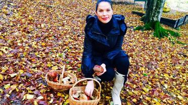 Литовченко сходила за грибами в дизайнерських чоботях / © ТСН.ua