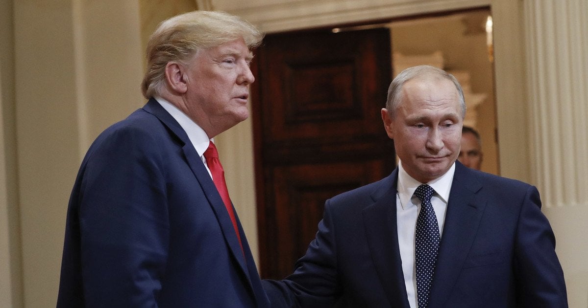 Дональд Трамп и Владимир Путин.