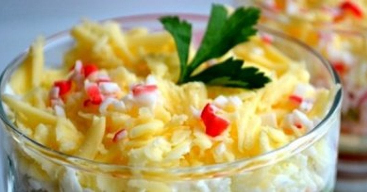 Крабовий салат без рису