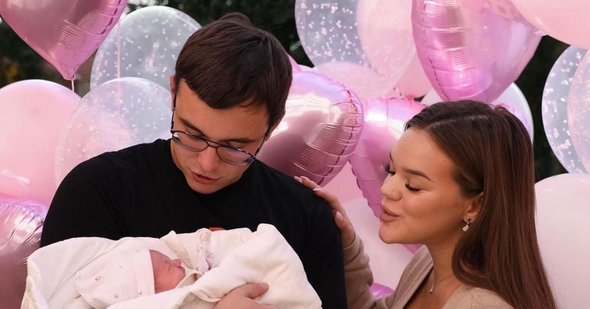 Юлия Верба с дочерью и мужем