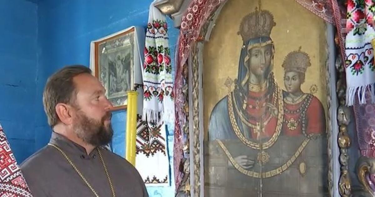 На Волыни нашли икону Богородицы с ожерельем, которую вероятно реставрировал Шевченко