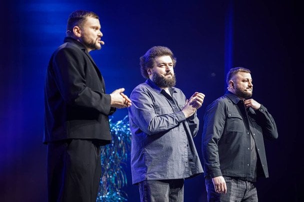 Олександр Венедчук з Ветеранами космічних військ / © instagram.com/veterany_kosmichnyh_viysk