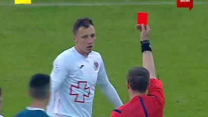 Волынь - Сталь - 0:1. Видео удаления Логинова