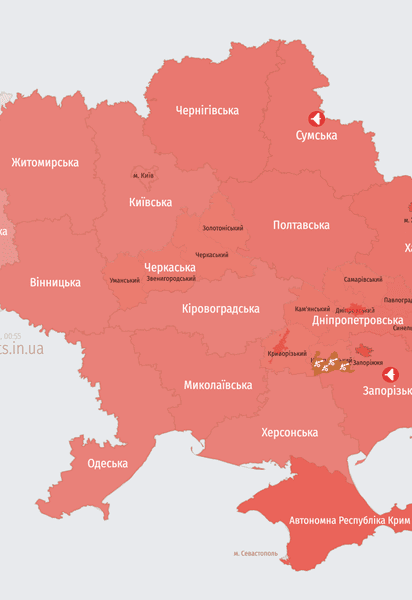 Мапа тривог
