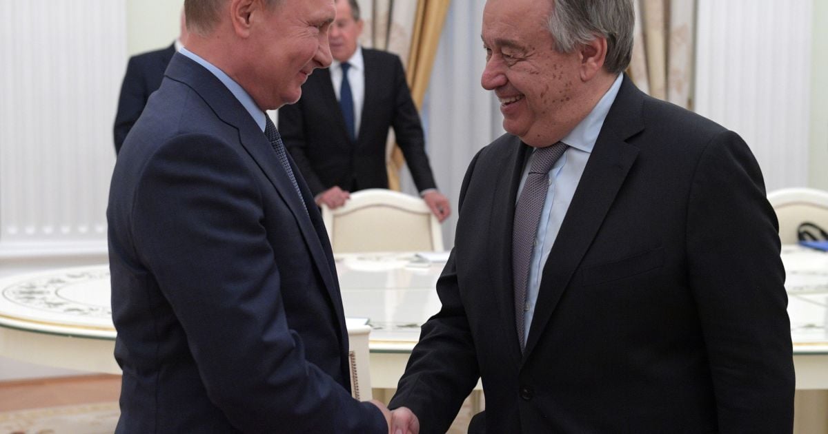 Владимир Путин и Антониу Гутерреш/Associated Press
