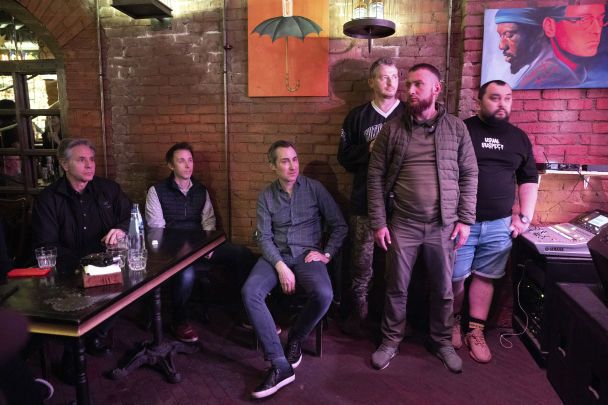 Ентоні Блінкен у київському барі Barman Dictat / Фото: Associated Press