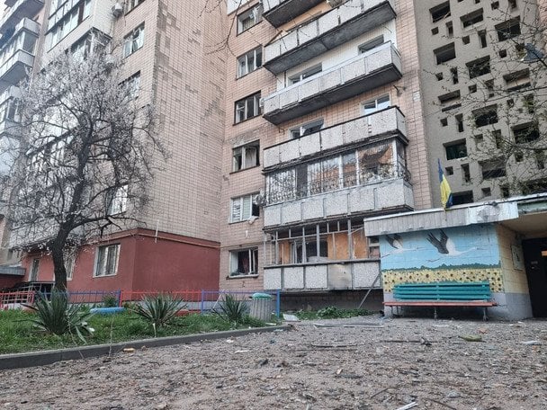 Атака РФ по Черкасах 14 квітня 2026 року / © Голова Черкаської ОВА Ігор Табурець.