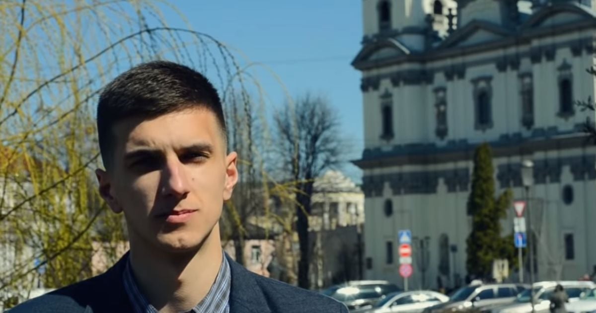 автор вірша Богдан Фесик / скриншот з відео Bogdan Fesyk, YouTube