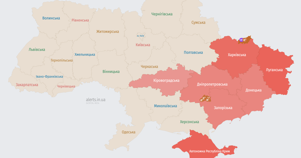 Мапа тривог