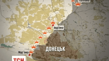 Наиболее ожесточенное противостояние продолжаются в окрестностях Донецка