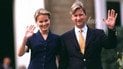 Матильда і принц Філіп у день оголошення про свої заручини, 1999 рік
