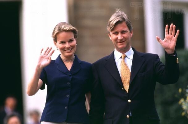 Матильда і принц Філіп у день оголошення про свої заручини, 1999 рік / © Getty Images