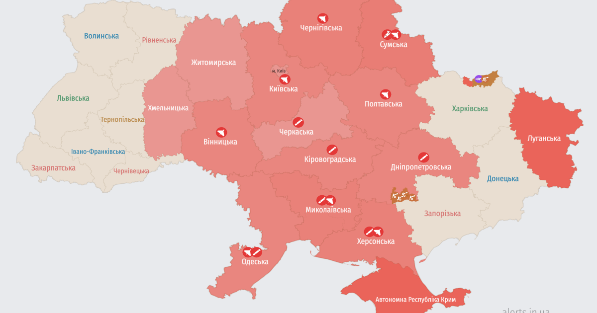 Карта тревог