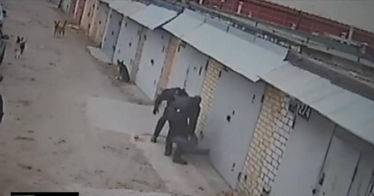 Фрагмент видео с избиением