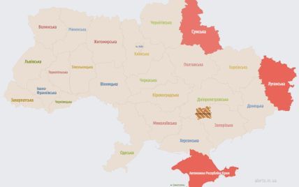 На Київщині та в інших областях лунають відбої повітряної тривоги: мапа