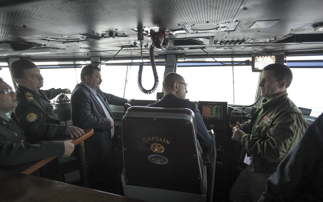 Яценюк посетил авианосец "Гарри Трумэн" / © Министерство обороны Украины