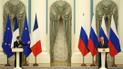 Эмманюэль Макрон и Владимир Путин