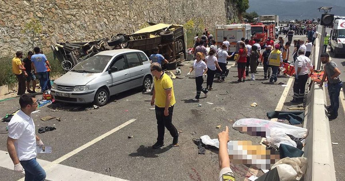 В Турции в ДТП с пассажирским автобусом погибли десятки людей