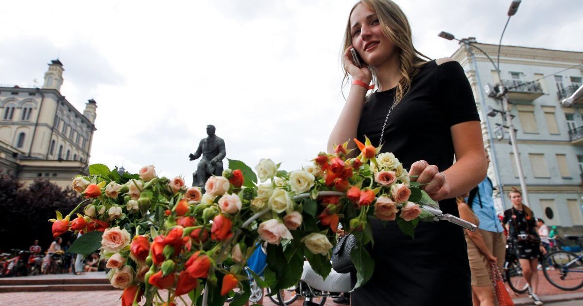 Велопарад дівчат у Києві _13 / © УНІАН