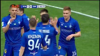 Динамо - Заря - 1:0. Видео гола Русина