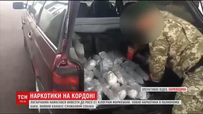 На Харьковщине пограничники изъяли 21 килограмм марихуаны
