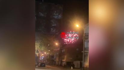 В Ровно неизвестные запустили фейерверк