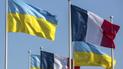 Прапори Франції та України