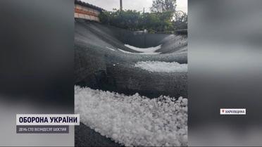 На Харківщині випав град розміром із горіх