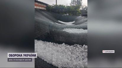 На Харківщині випав град розміром із горіх