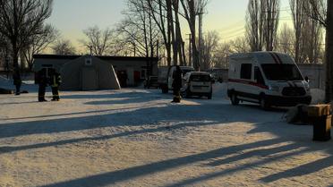 Рятувальники показали, як працюють пункти обігріву та польові кухні в Авдіївці / © ГУ ДСНС України у Донецькій області
