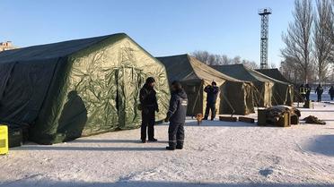 Рятувальники показали, як працюють пункти обігріву та польові кухні в Авдіївці / © ГУ ДСНС України у Донецькій області