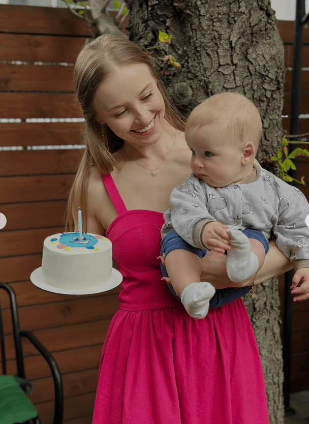 Анна Сагайдачна з сином / © instagram.com/annasagaidachnaya