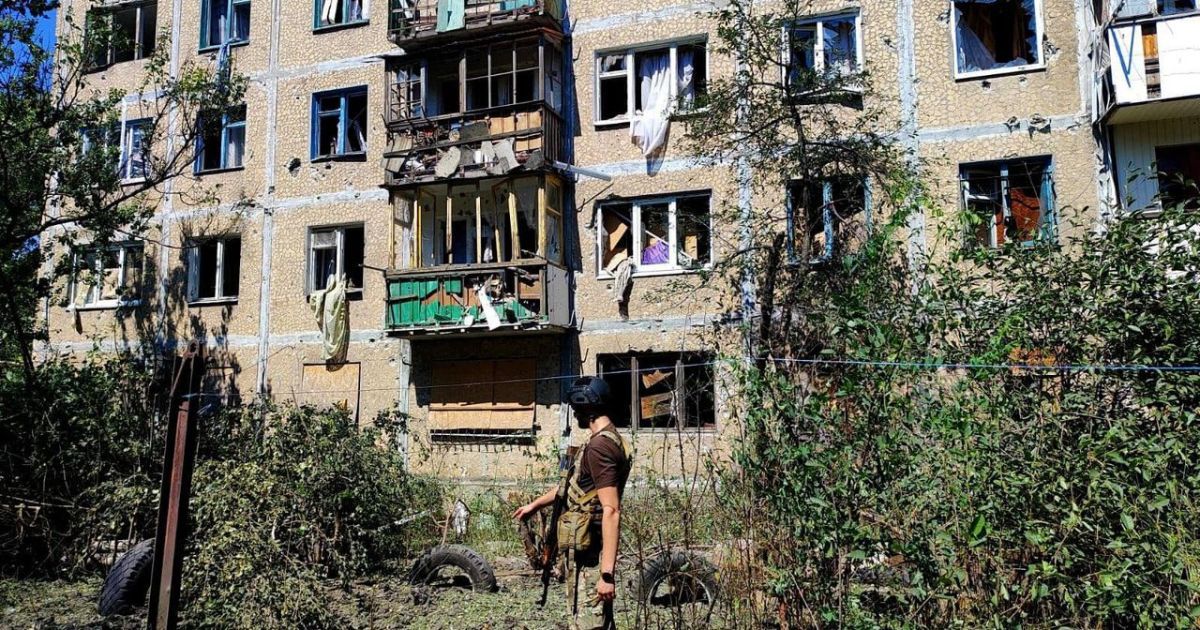 Наслідки авіаудару РФ по Донеччині.