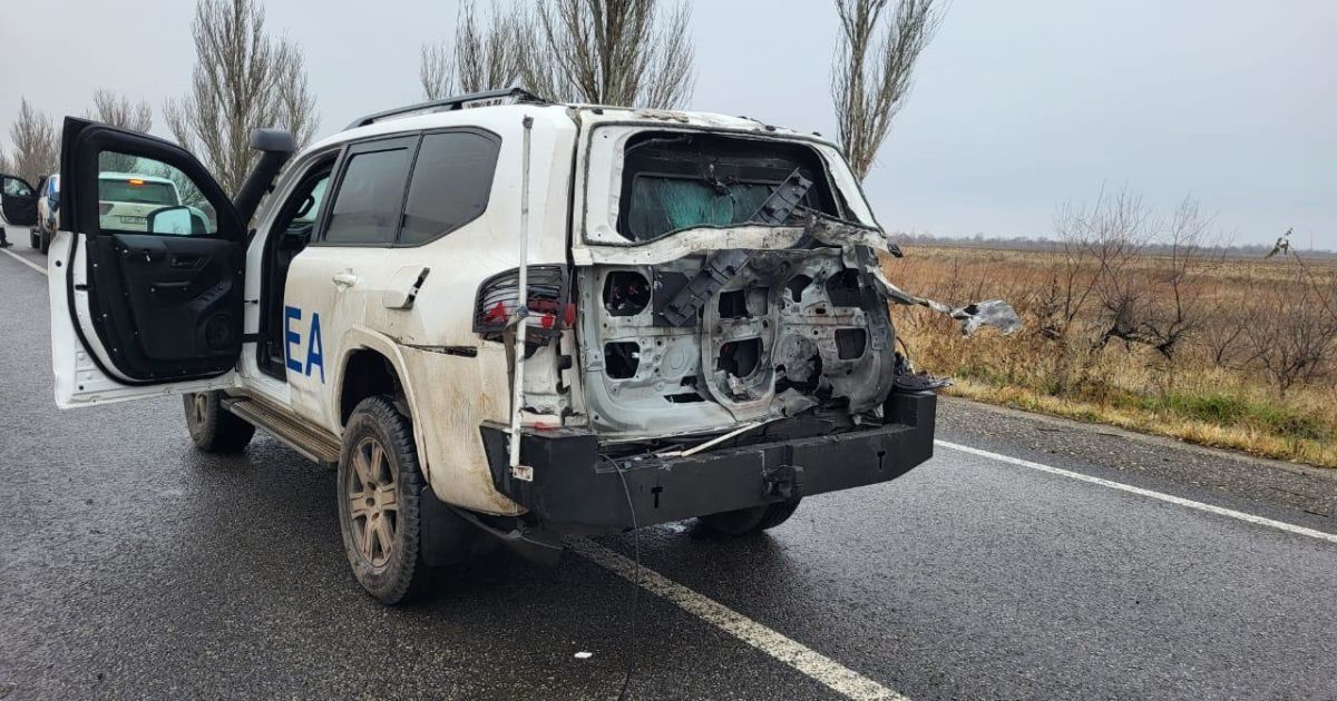 Російський FPV-дрон атакував конвой МАГАТЕ