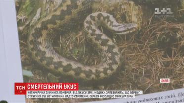 Від укусу змії у Львові померла 4-річна дівчинка